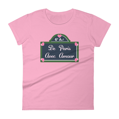 De Paris Avec Amour Women's Short Sleeve T-Shirt