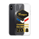 Champions Du Monde France Clear iPhone Case