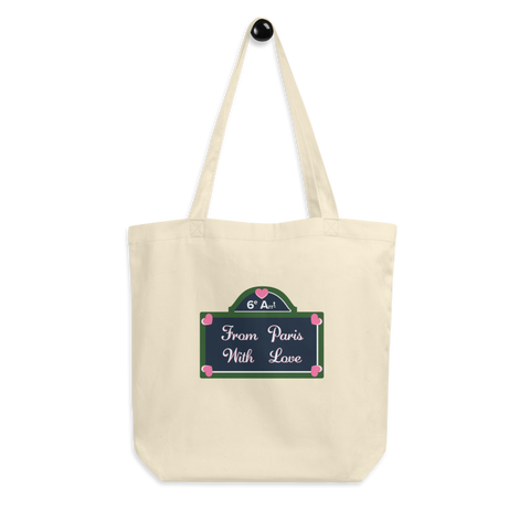 From Paris With Love Eco Tote Bag