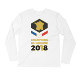 Champions Du Monde Map Long Sleeve Fitted Crew