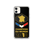 Champions Du Monde Map Black iPhone Case