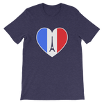 Love France Short-Sleeve Unisex T-Shirt